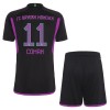 Koszulka FC Bayern Monachium Coman 11 Dziecięcy Wyjazdowe 2023-24 Koszulki Piłkarskie Krótki Rękaw